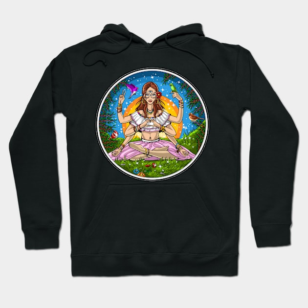 Hippie Yoga Meditation Hoodie by underheaven